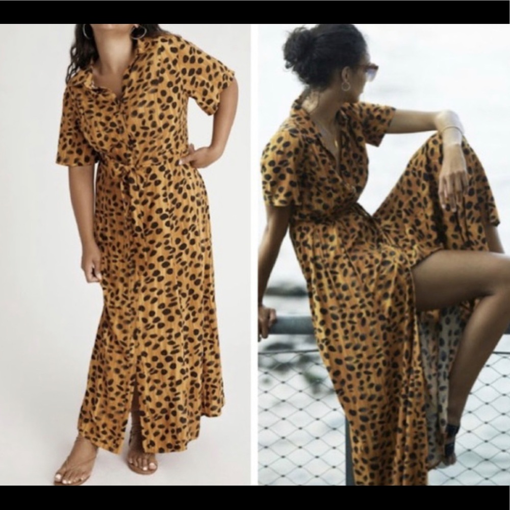 NWOT Anthro Porridge Animal Print Maxi